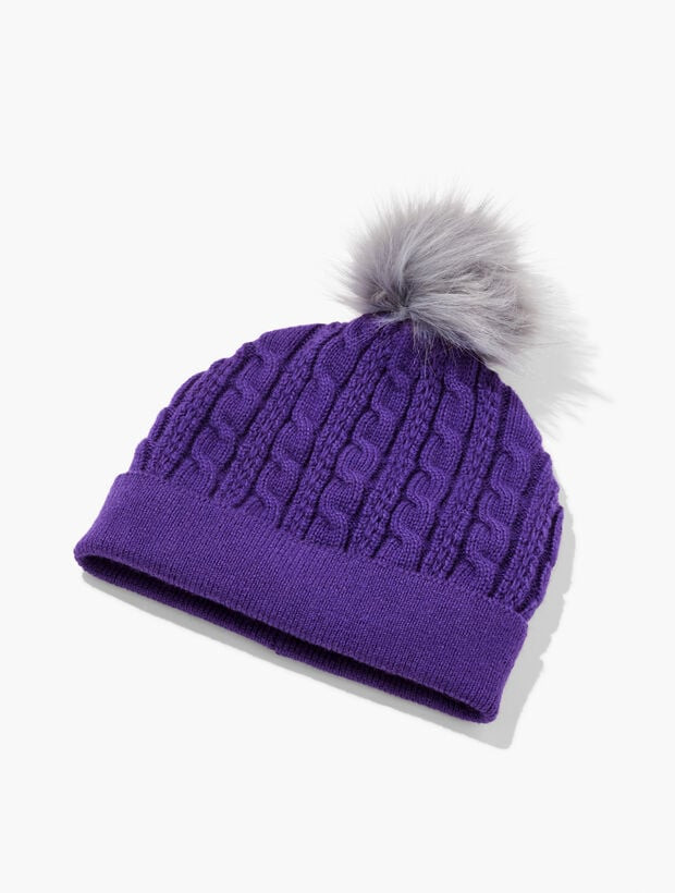 Soft Cable Knit Beanie | Talbots