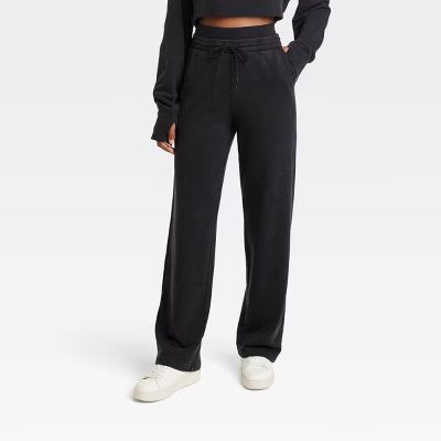 Women's High-Rise Open Bottom Fleece Pants - JoyLab™ | Target