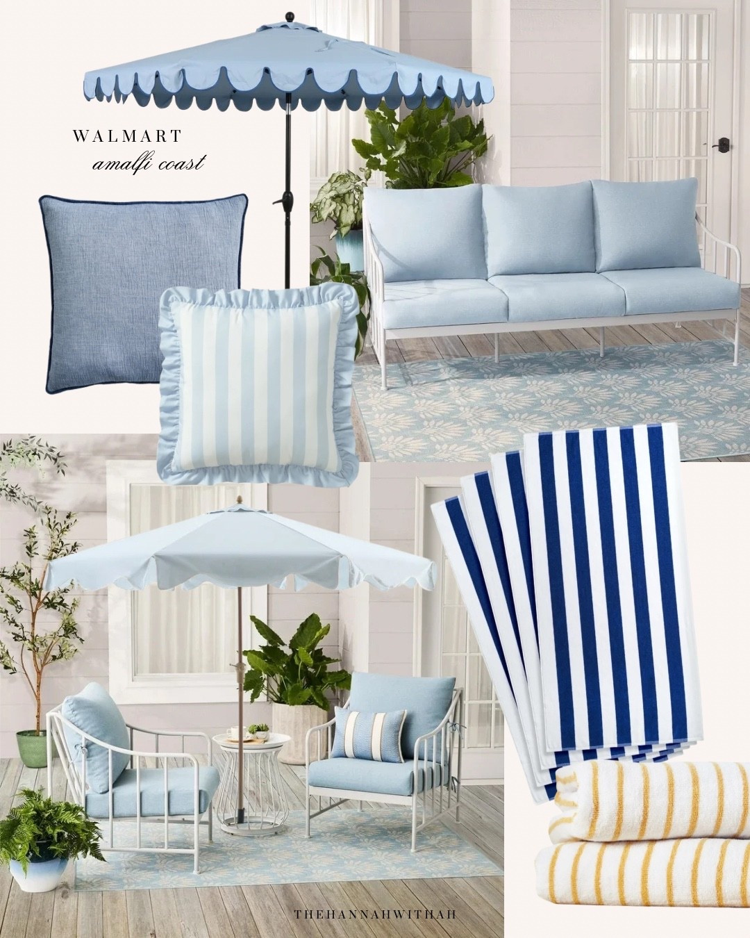 Currently loving an amalfi coast-inspired patio! These are a few of my favorite outdoor finds from Walmart