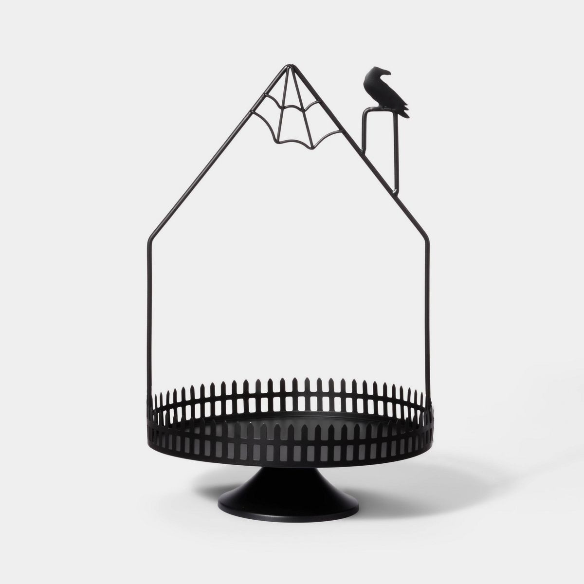 Metal Black Haunted House Halloween Decorative Tray - Hyde & EEK! Boutique™ | Target