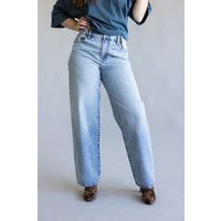 Hidden Mid-Rise Adjustable Baggy Jeans for Women | Glik's