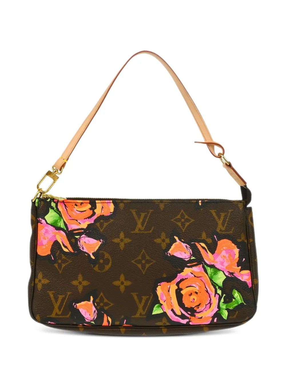 Louis Vuitton Pre-Owned x Takashi Murakami 2009 Pochette Accessories clutch bag - Brown | Farfetch Global