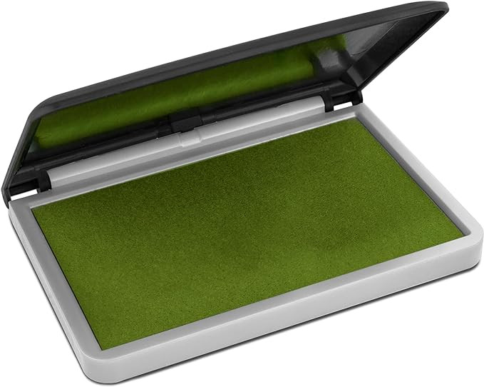 MaxMark Large Premium Olive Green Ink Stamp Pad - 2-3/4" by 4-1/4" - Premium Quality Felt Pad | Amazon (US)