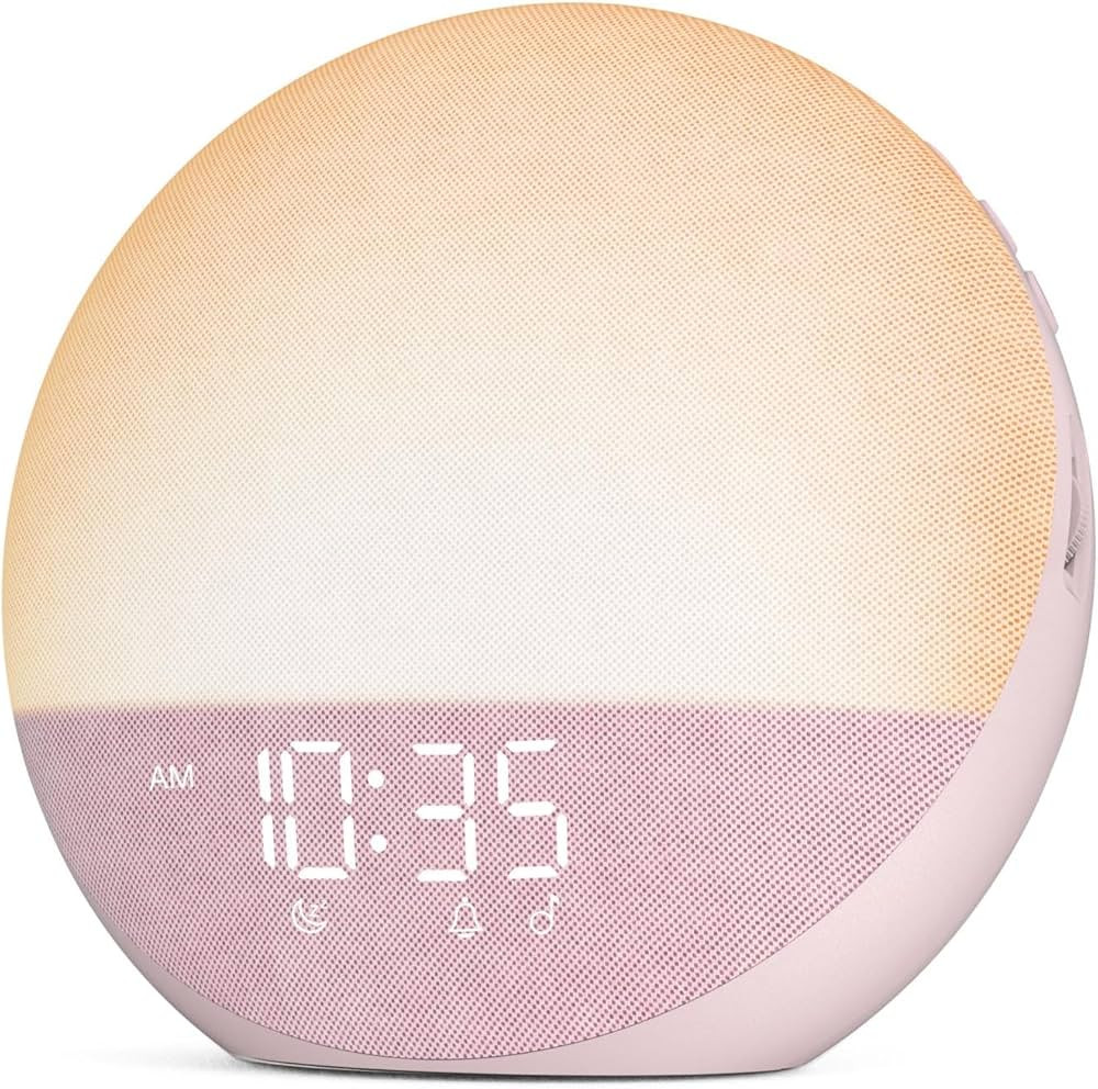 Sunrise Alarm Clock White Noise Machine: Natural Wake Up Light - Dimmable Clock with Bluetooth Sp... | Amazon (US)