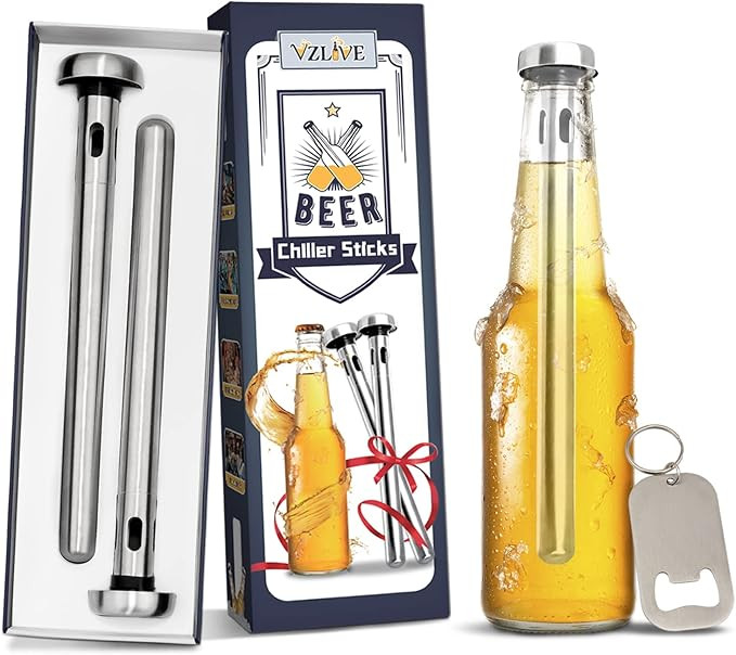 Valentines Day Gifts for Him Husband, Beer Chiller Sticks for Bottles, Anniversary Gifts for Him,... | Amazon (US)