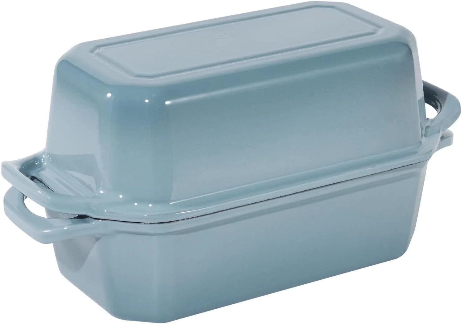 Flavehc Bread Pan Cast Iron Loaf Pan with Lid Bread Loaf Pan 9x5 Inch Enameled Cast Iron Sourdoug... | Walmart (US)