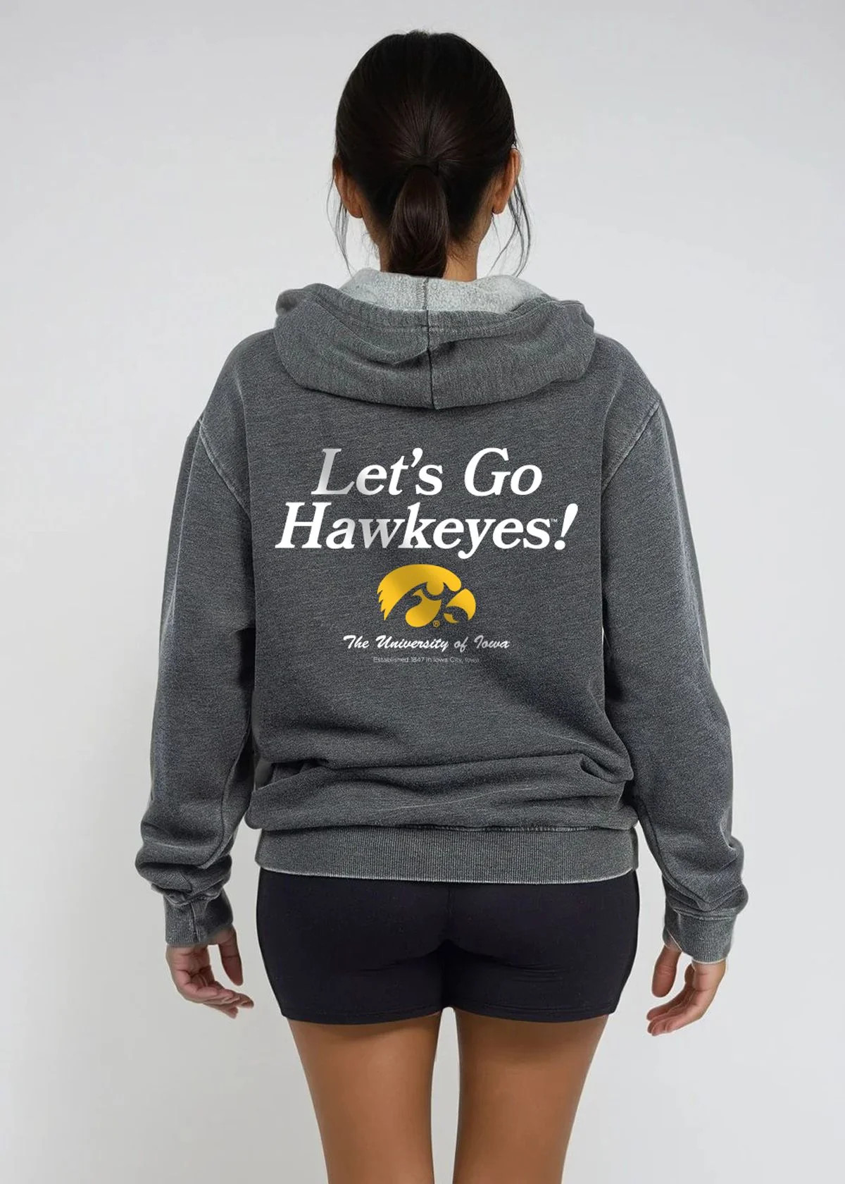 Women's Iowa Hawkeyes Burnout Everybody Hoodie | chicka-d | chicka-d