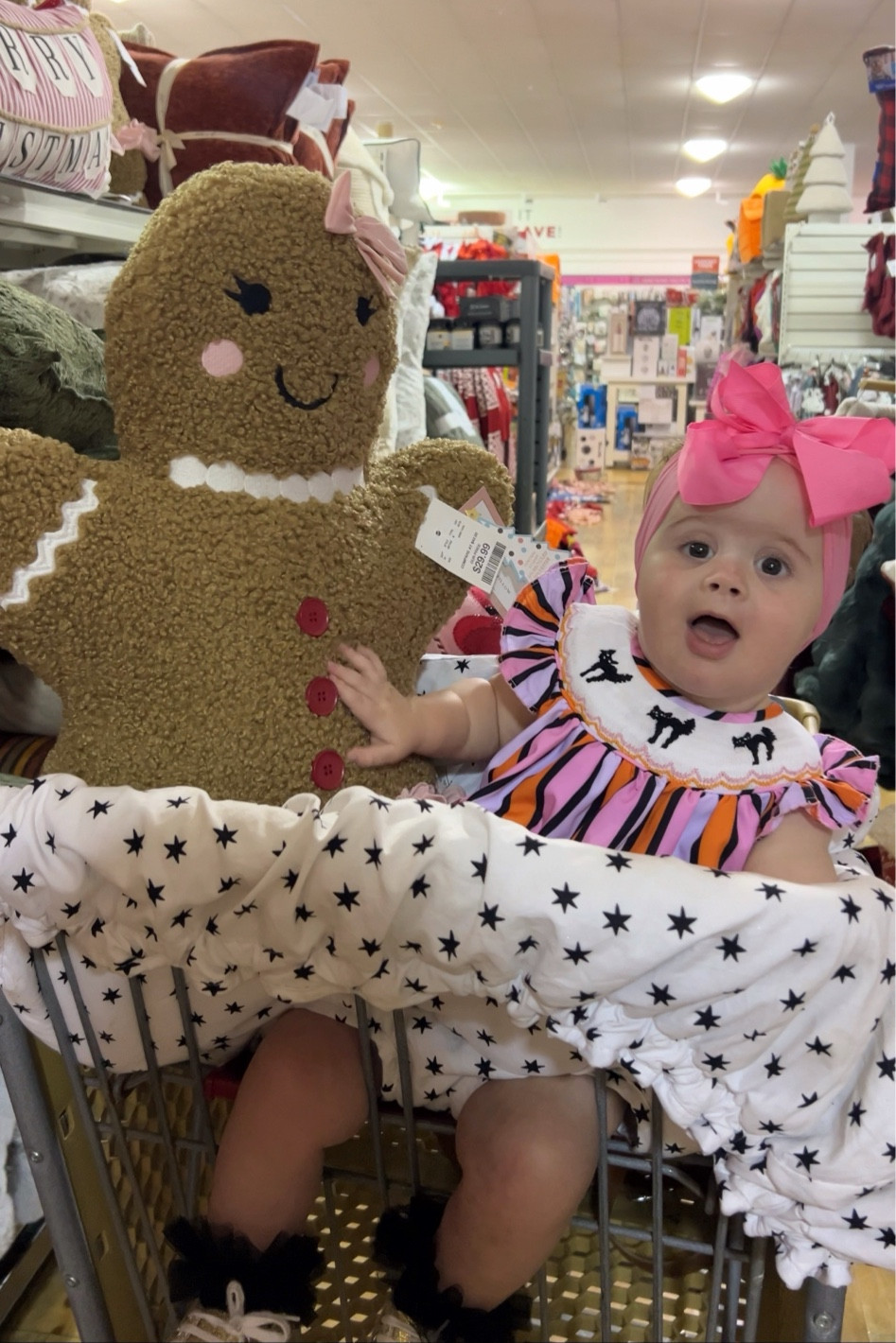 Gingerbread pillow Christmas hoooday baby girl toddler home decor 

#LTKHoliday #LTKKids #LTKSeasonal