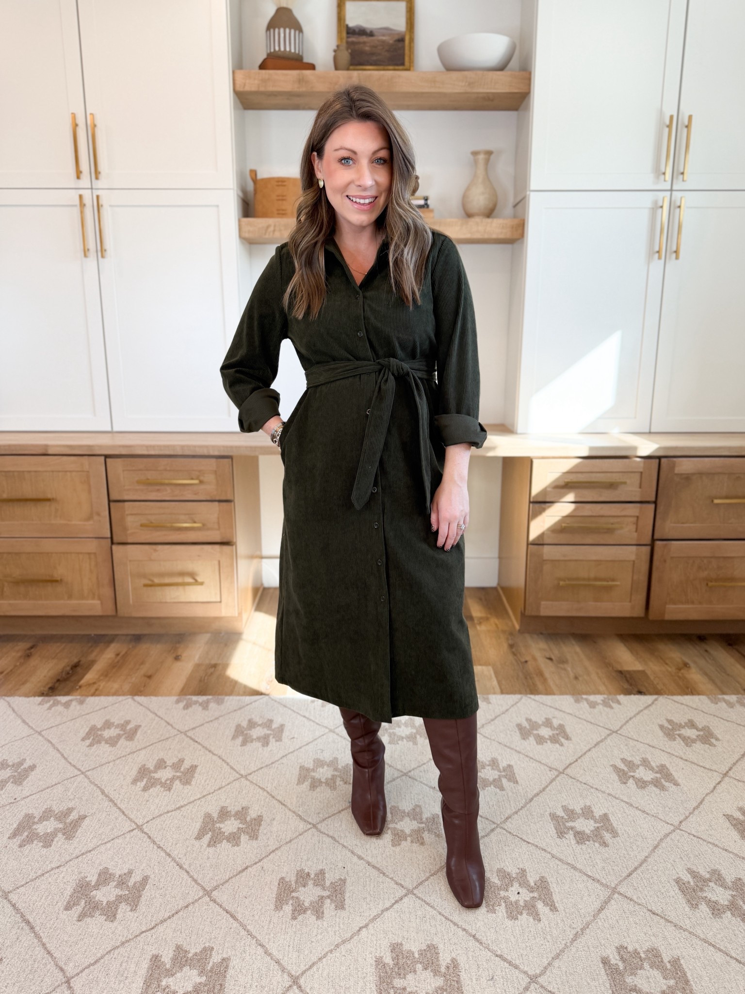 Amazon corduroy dress that could also be worn as a layering piece! Love that this dress also has pockets!! 

#LTKWorkwear #LTKHoliday #LTKootd