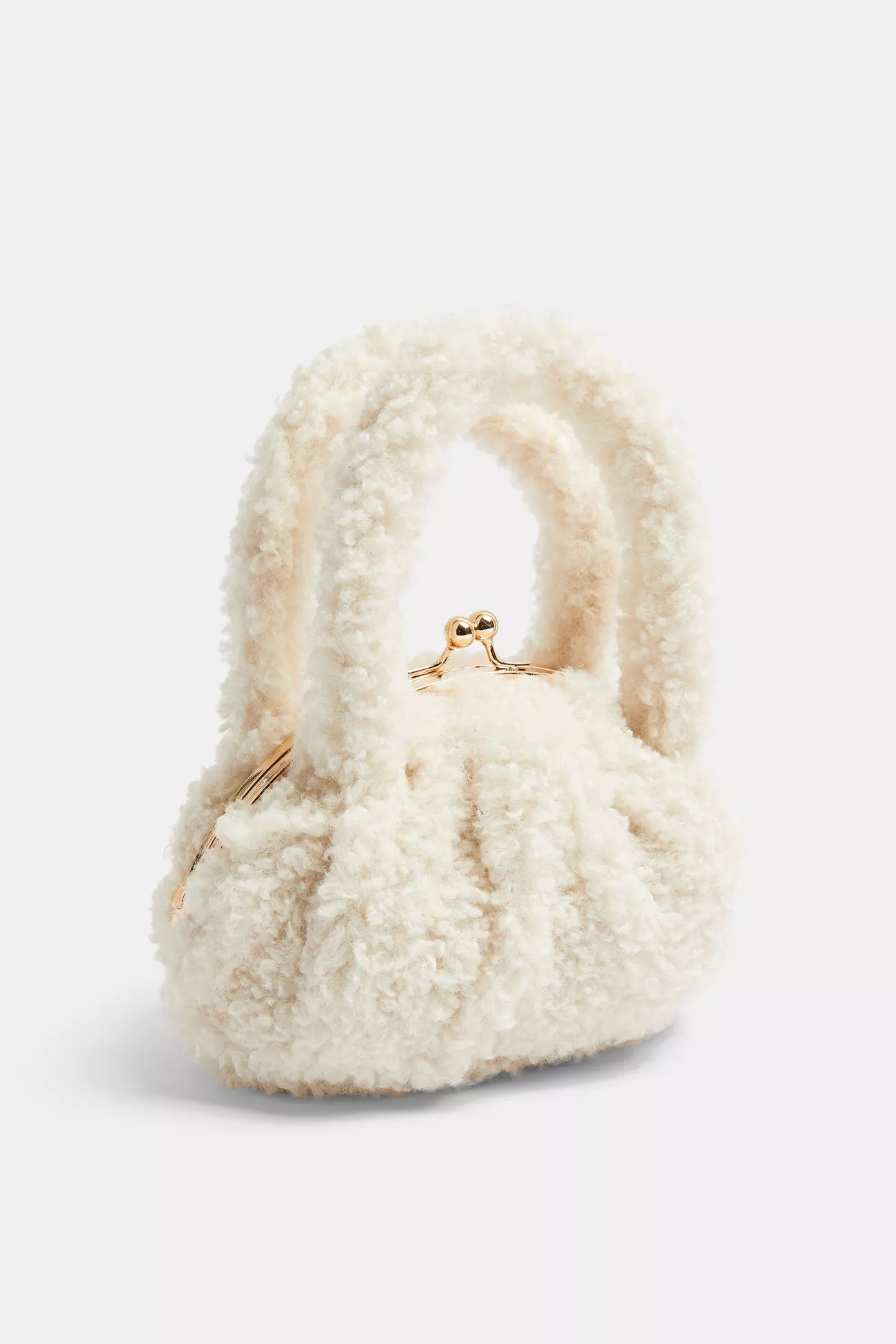 Cream Borg Grab Bag | Topshop UK