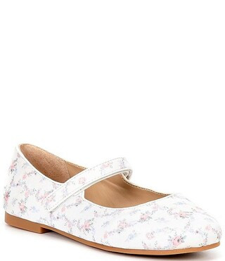 x Born on Fifth Girls' Erika Multicolor Floral Mary Janes (Youth) | Dillards