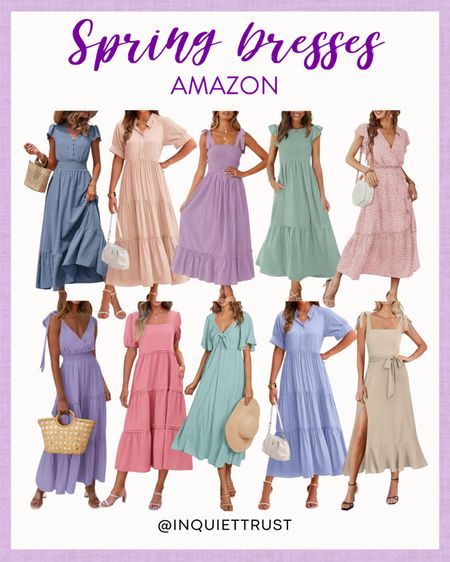 Check out this collection of simple yet chic midi and maxi spring dresses from Amazon! In love with its playful colors!
#springstyle #outfitidea #resortwear #modestlook

#LTKSeasonal #LTKstyletip #LTKGiftGuide