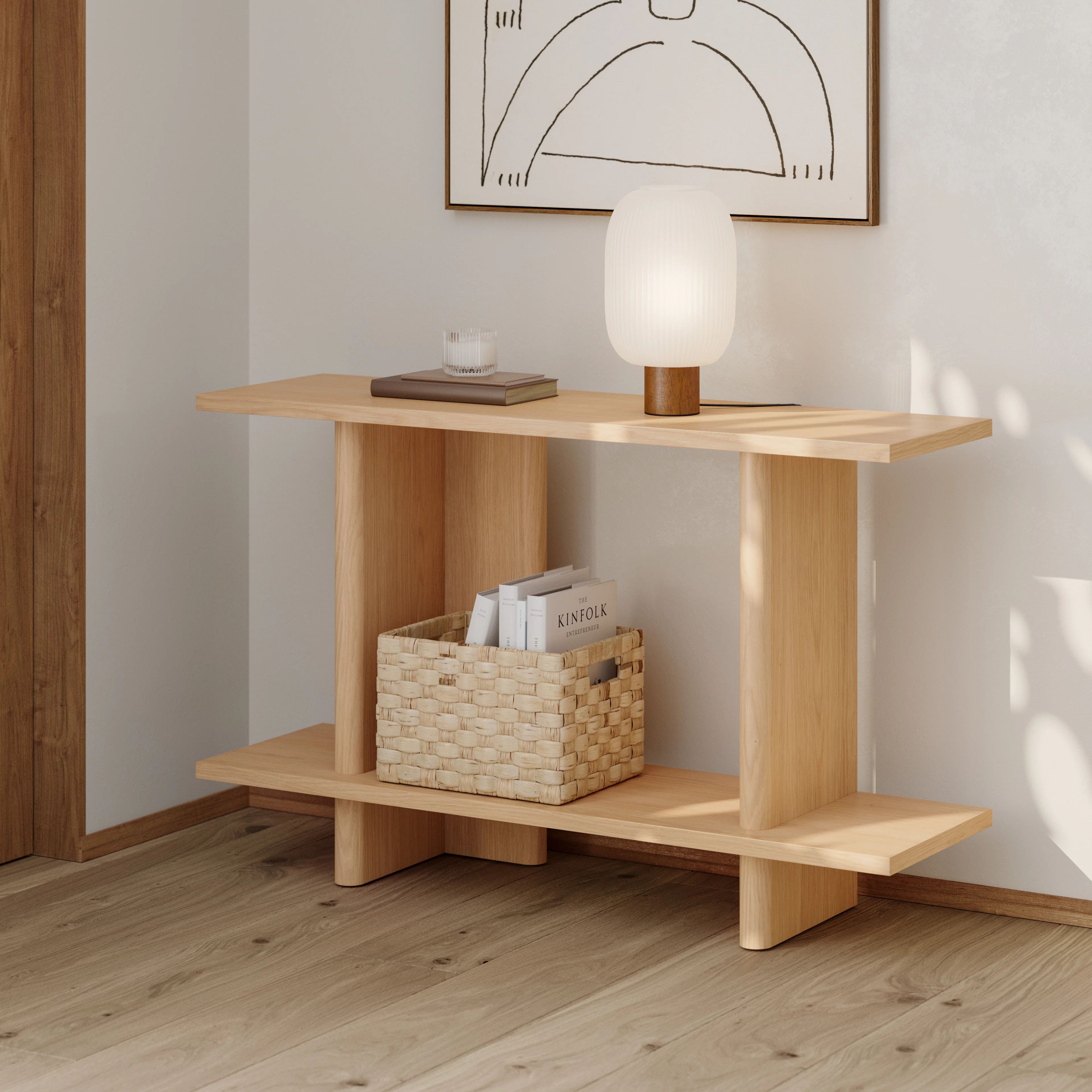 Torme 48" Console - White Oak | Article
