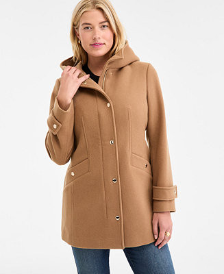 MICHAEL Michael Kors Women's Hooded Button-Front Coat, Exclusively at Macy's - Macy's | Macy's