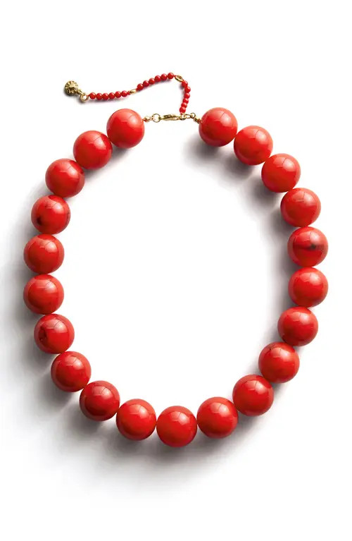 BaubleBar Jane Beaded Necklace in Red at Nordstrom | Nordstrom