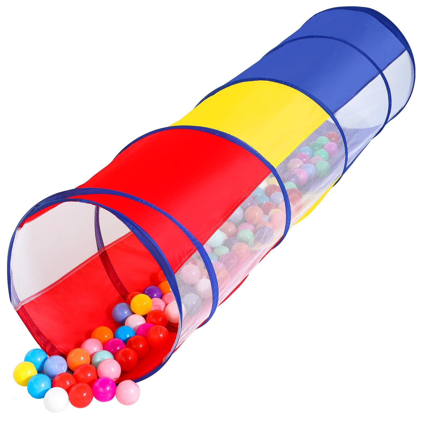 Kids Play Tunnel Tent for Toddlers, Colorful Pop Up Crawl Tunnel Toy for Baby or Pet with Breatha... | Amazon (US)