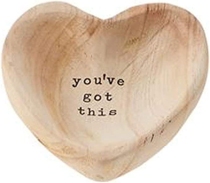 Mud Pie GOT This Wood Heart Trinket, 5" x 5" | Amazon (US)