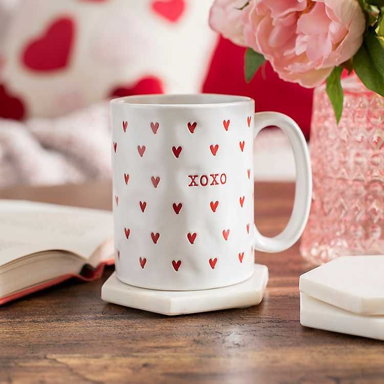 New! Red XOXO Heart Mugs | Kirkland's Home