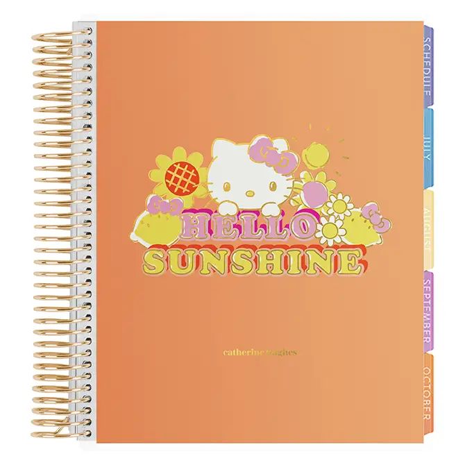 Hello Kitty Metallic Hello Sunshine Academic Planner | Erin Condren | Erin Condren