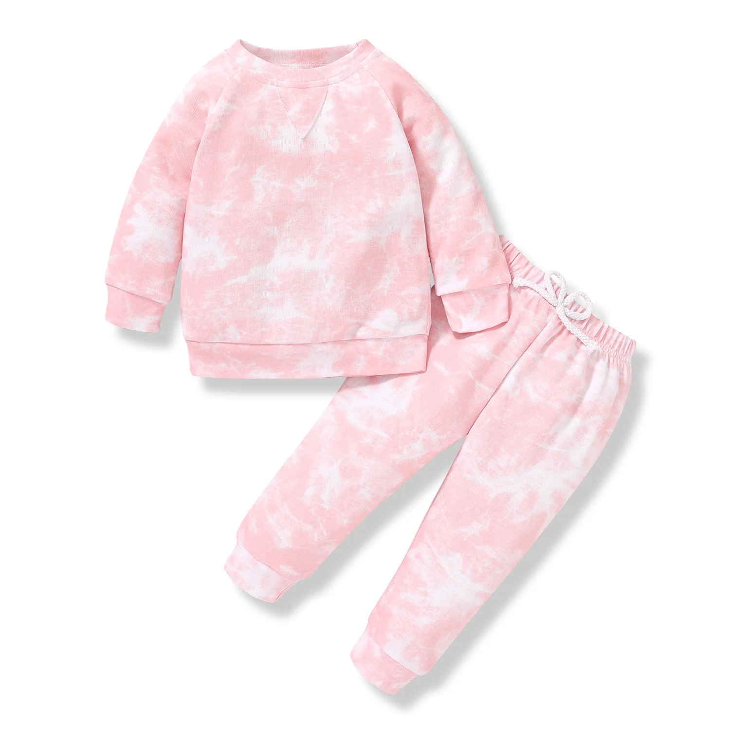 Younger Tree Toddler Baby Girl Sweatshirt Set Kid Fall Long Sleeve Tie Dye Clothes Outfits,Size 1... | Walmart (US)