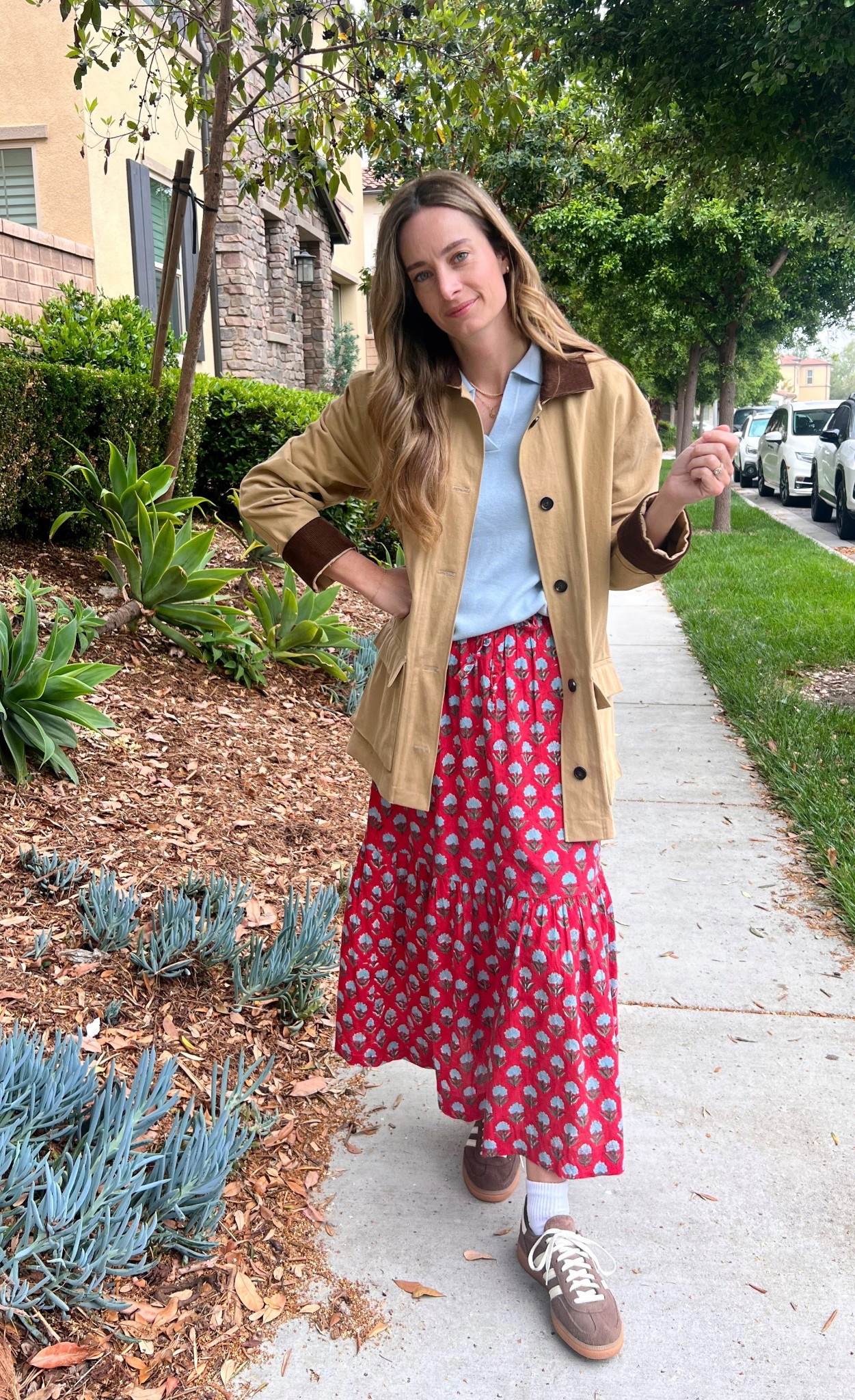 Skirt and jacket made by me, everything else linked! 