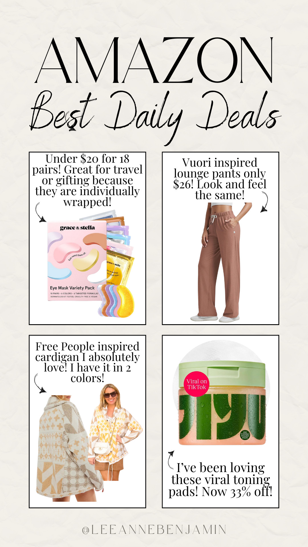 Top 4 daily deals on Amazon today! 

 #LTKOver40 #LTKSaleAlert #LTKBeauty