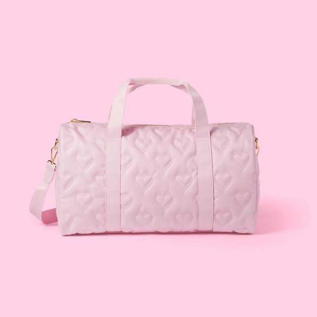 Quilted Hearts Duffle Bag - Stoney Clover Lane x Target Light Pink | Target