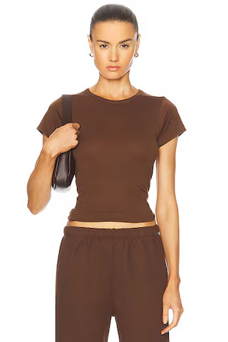 Fitted Crewneck Short Sleeve T-Shirt | FWRD 