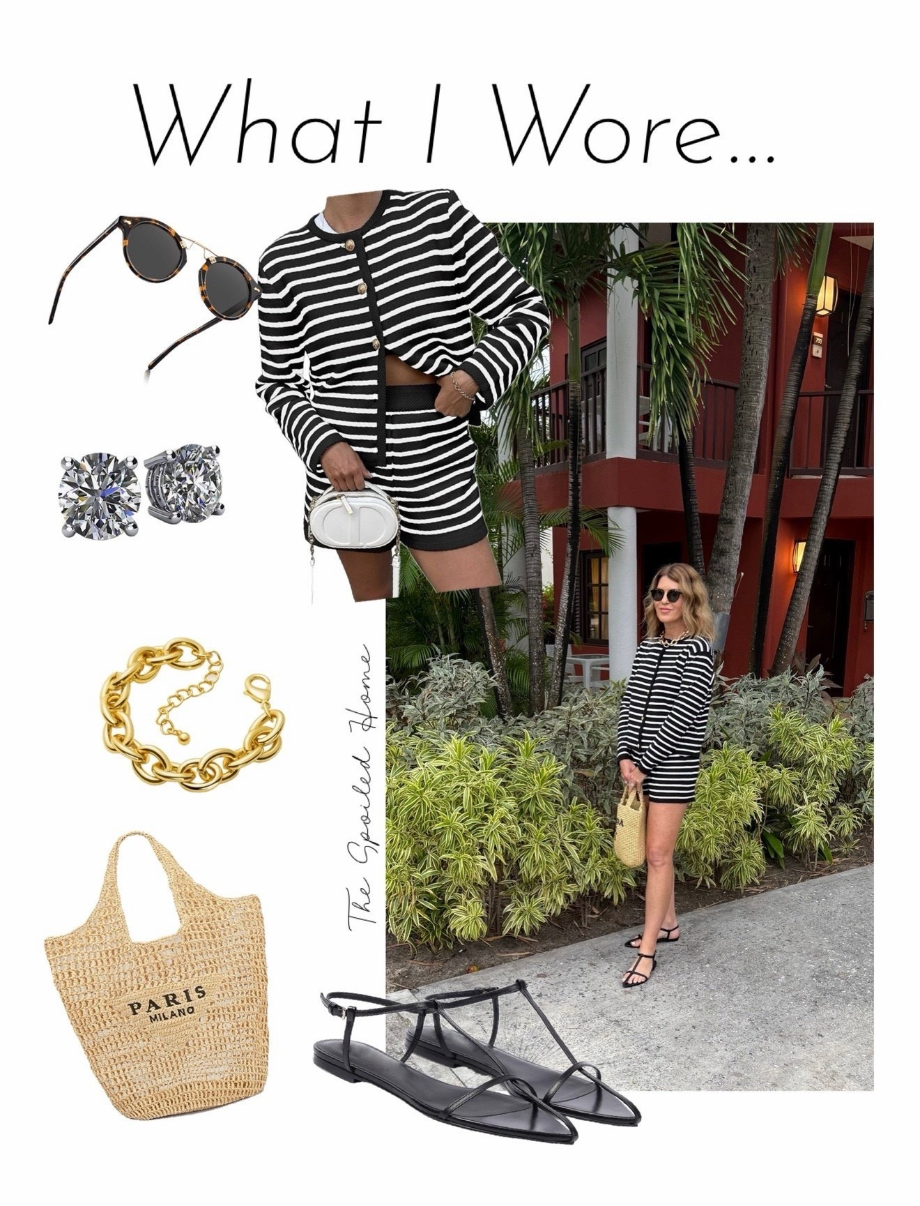 Wearing a size medium in this cute, chic striped set 

#LTKOver40 #LTKTravel