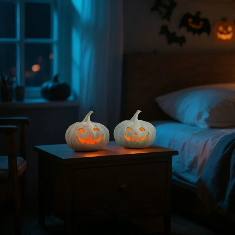 2025 Halloween Decor Handmade Terracotta Pumpkin Jack O' Lantern - Halloween Decor with Details |... | Walmart (US)