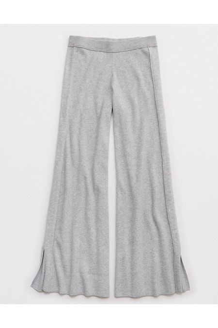 Aerie Sweater Trouser Women's Medium Heather Gray M | Aerie