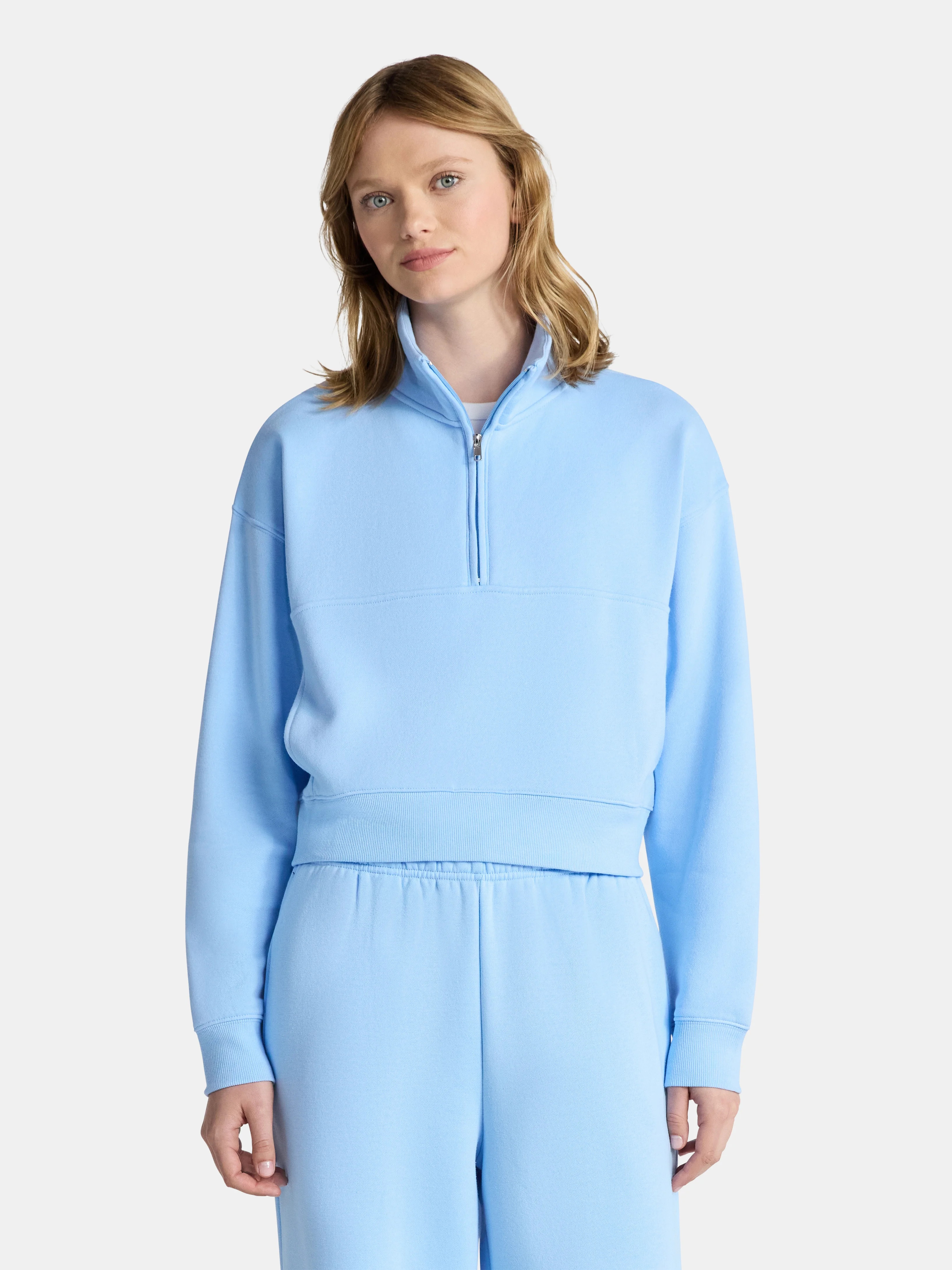 No Boundaries Fleece Half Zip Pullover, Women's | Walmart (US)