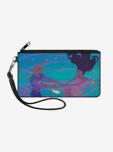Disney Pocahontas John Smith Colors Of The Wind Pose Wallet Canvas Zip Clutch | BoxLunch