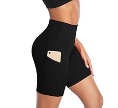 Women Yoga Shorts High Waist Tummy Control Workout Biker Running Athletic Compression Short with ... | Amazon (US)
