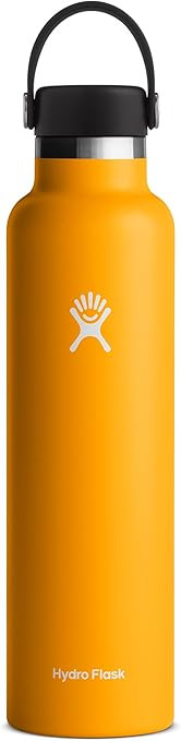 Hydro Flask 24 oz Standard Mouth Water Bottle with Flex Cap or Flex Straw | Amazon (US)
