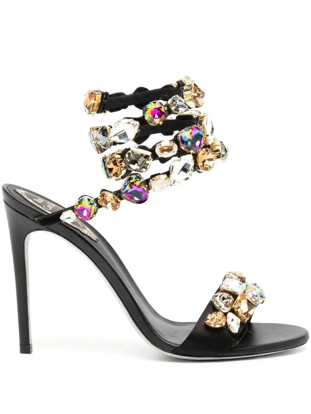 René Caovilla crystal-embellished Wraparound Sandals - Farfetch | Farfetch Global