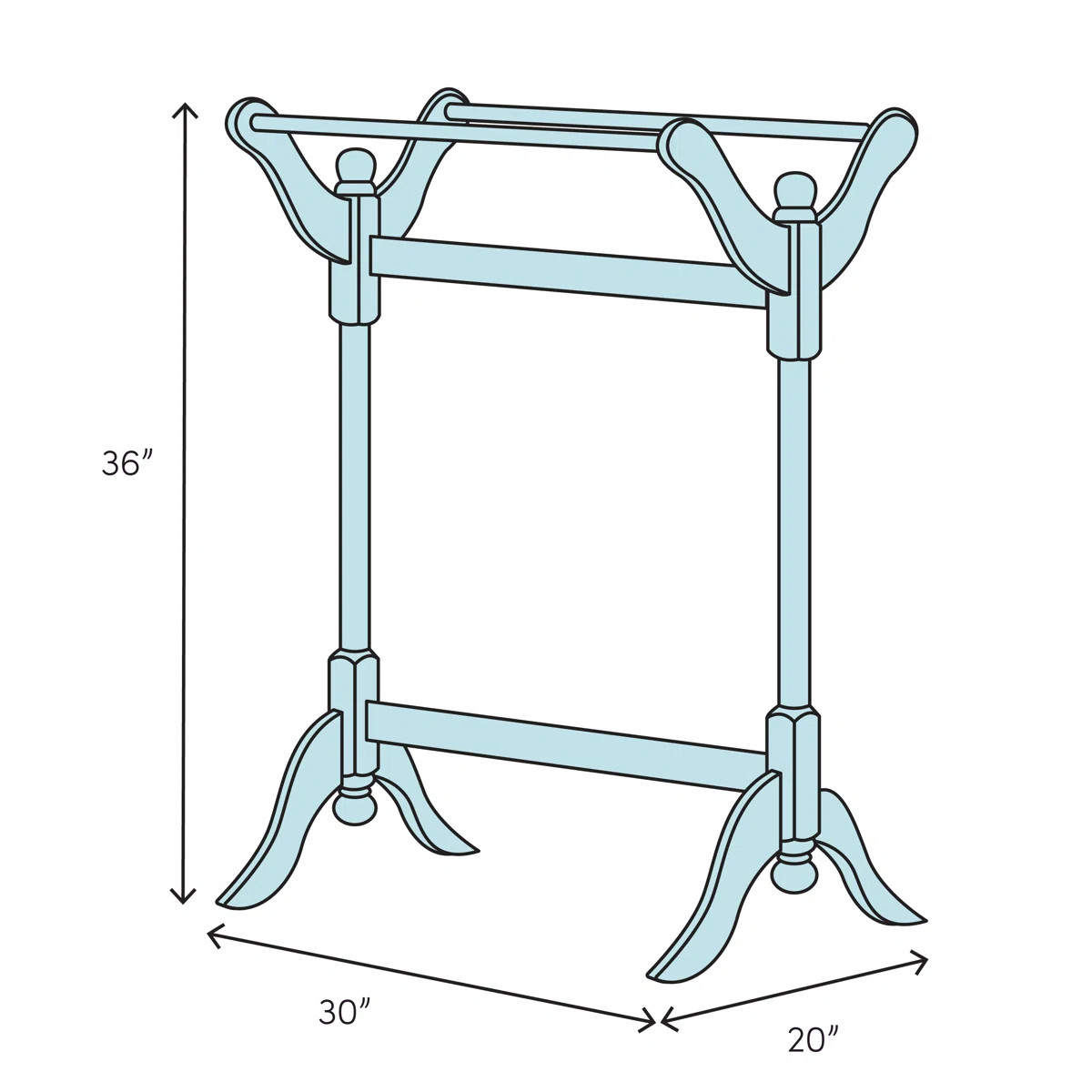 Espinosa Walnut Quilt Rack | Wayfair North America