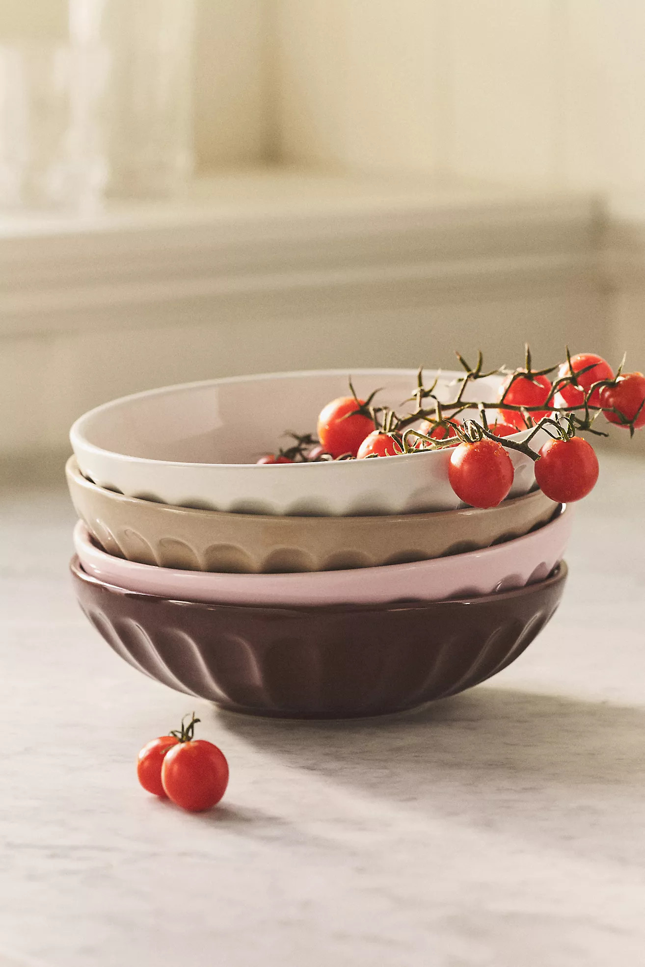 The Latte Stoneware Pasta Bowl, Set of 4: Amelie Edition | Anthropologie (US)