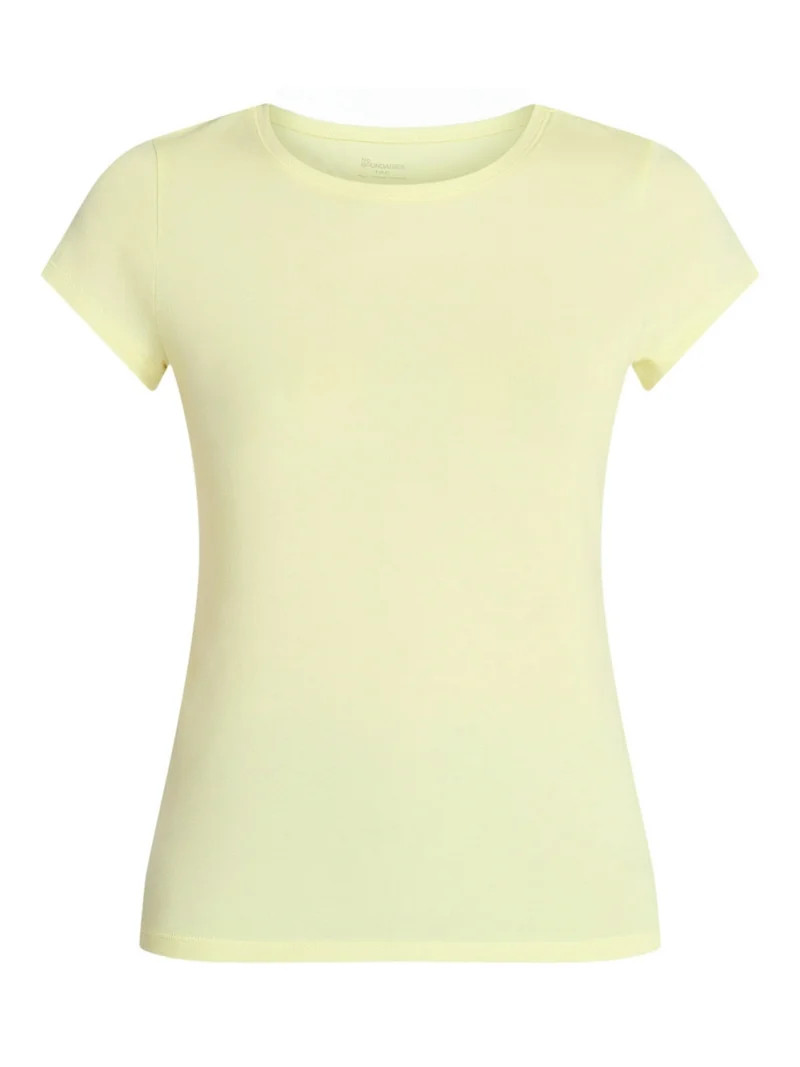 No Boundaries Crew Neck Tee with Short Sleeves, 1 or 3-Pack, Women\u2019s Sizes XXS-XXL | Walmart (US)