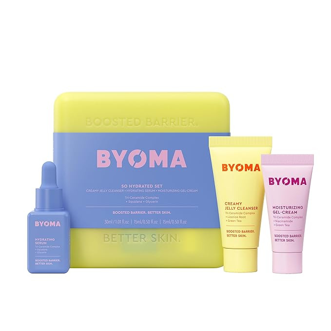 BYOMA So Hydrating Set - Barrier Repair Skincare Set - Creamy Jelly Cleanser, Hydrating Face Seru... | Amazon (US)