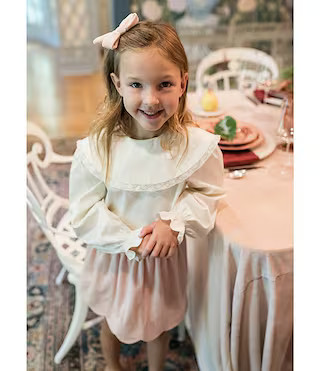 Edgehill Collection x The Broke Brooke Girls Elle Smock Skater Skirt Set | Dillard's | Dillard's