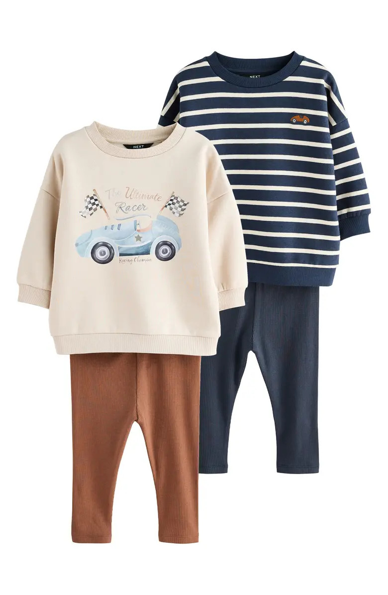 Kids' 4-Pack Assorted Sweatshirt & Leggings Set | Nordstrom
