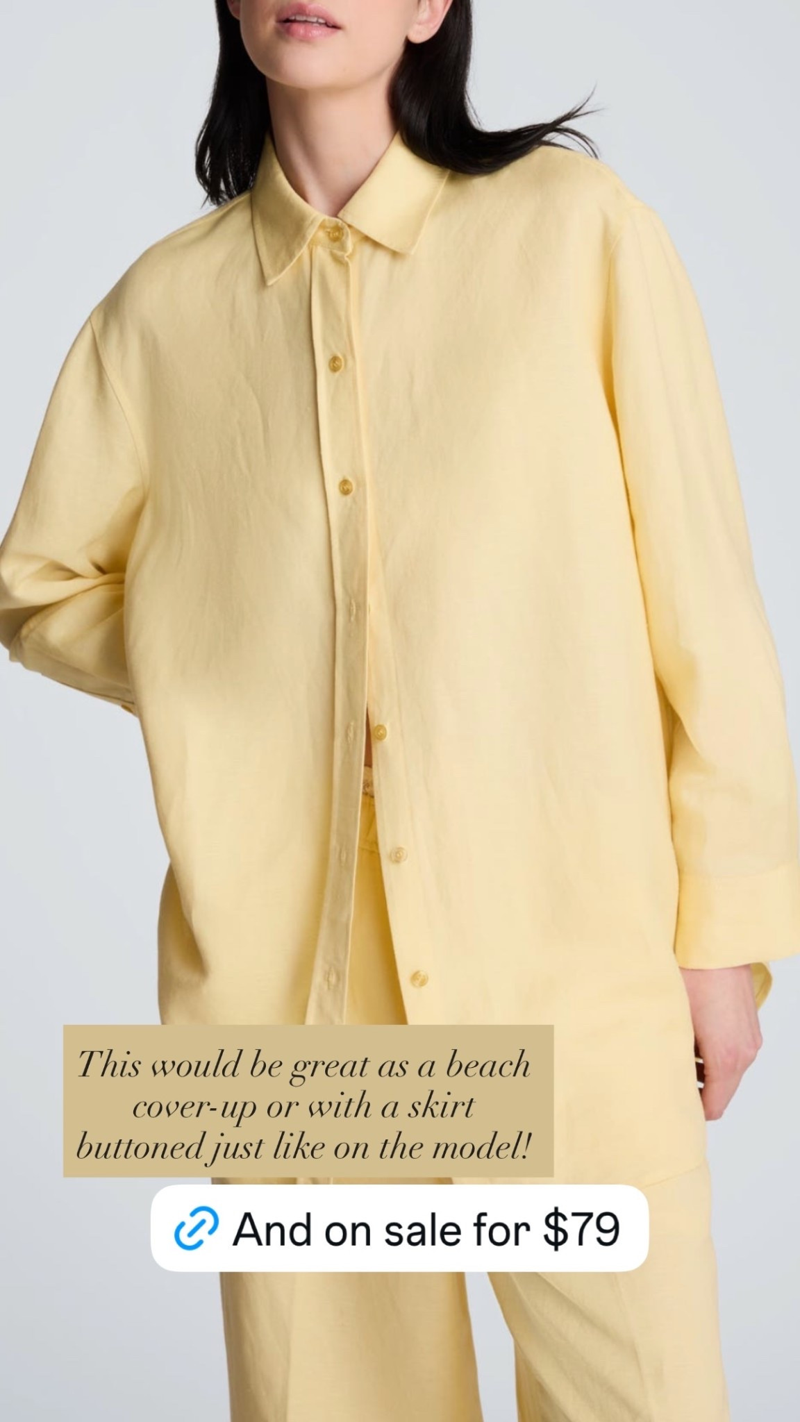 Crushing on this buttercream shirt. 

#classicstyle
#yellowshirt
#summershirt
#springshirt
#summerstyle

#LTKootd #LTKstorytime #LTKMothersDay