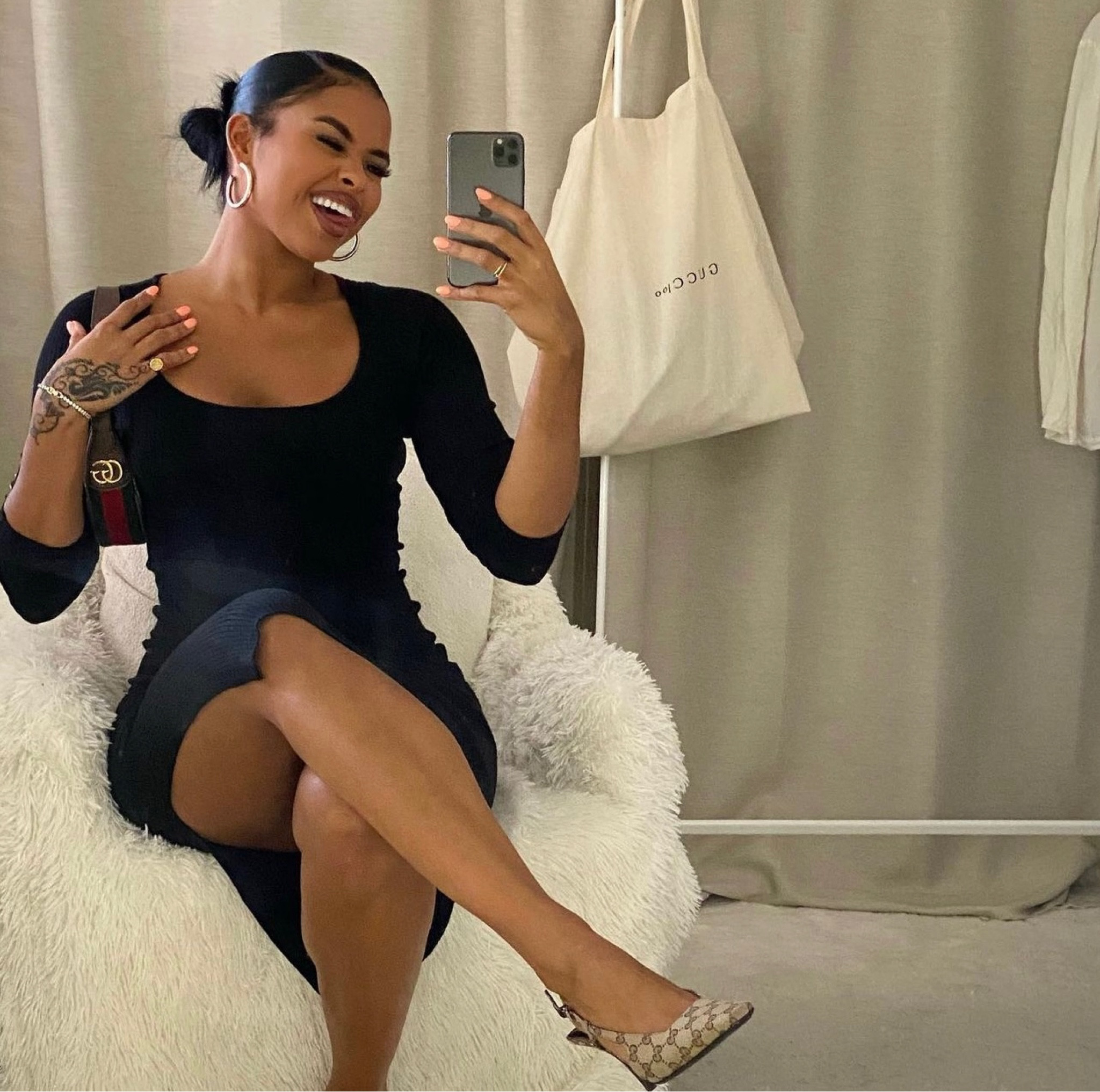 Date night outfit ideas, black bodycon dress, brunch dresses, maxi dress, midi dress, ribbed long sleeve dress, skims dupe, skims dress, Gucci mules, slingback heels, Gucci bag, canvas bag, brown suede bag, black dress, holiday out inspo, revolve, Gucci, H&M 

#LTKeurope #LTKSeasonal #LTKfit