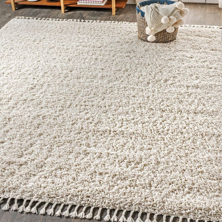 Merida Stacked Grid Shag Area Rug - JONATHAN Y | Target