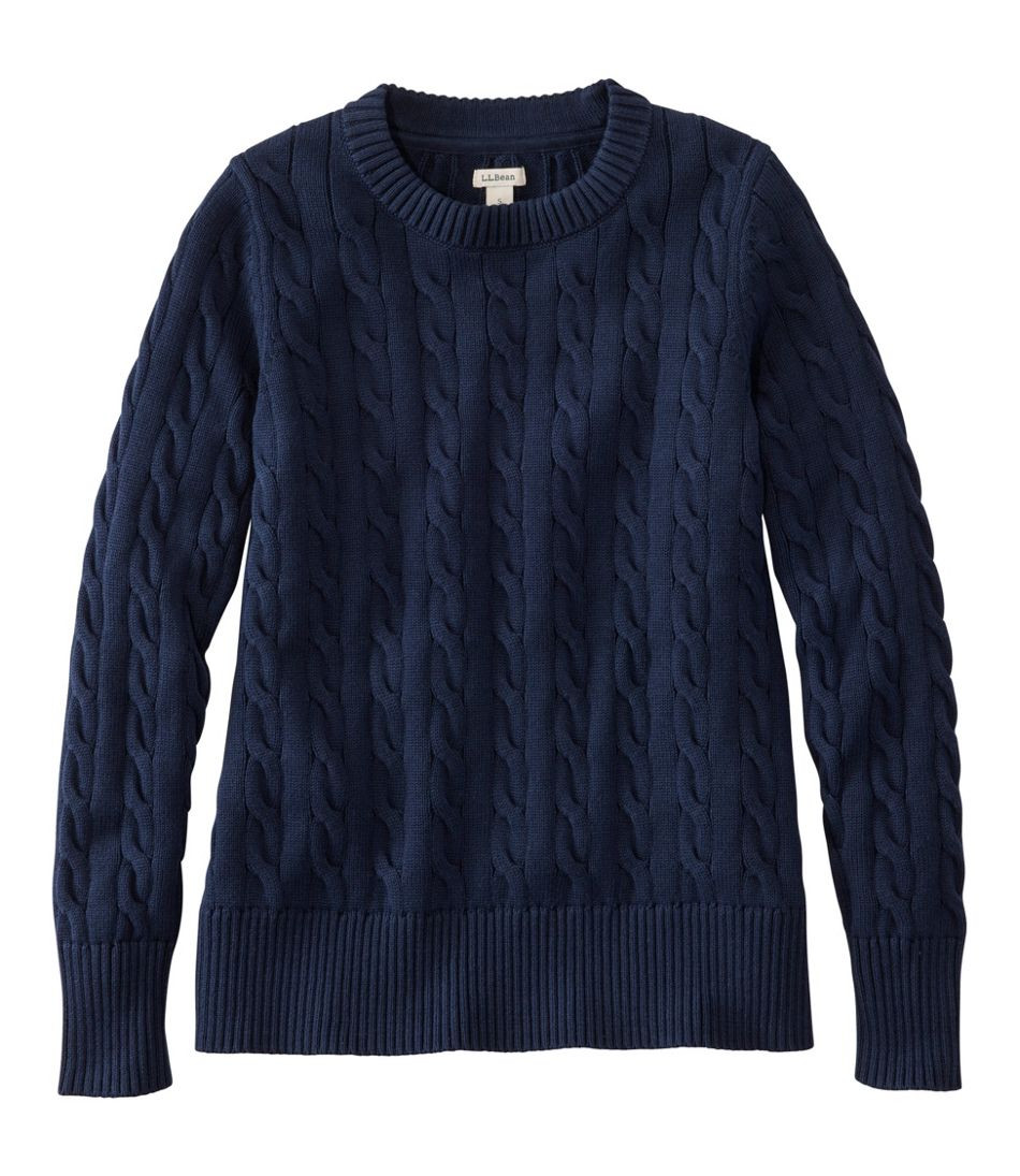 Women's The Original Double L® Sweater, Cable Crewneck | L.L. Bean