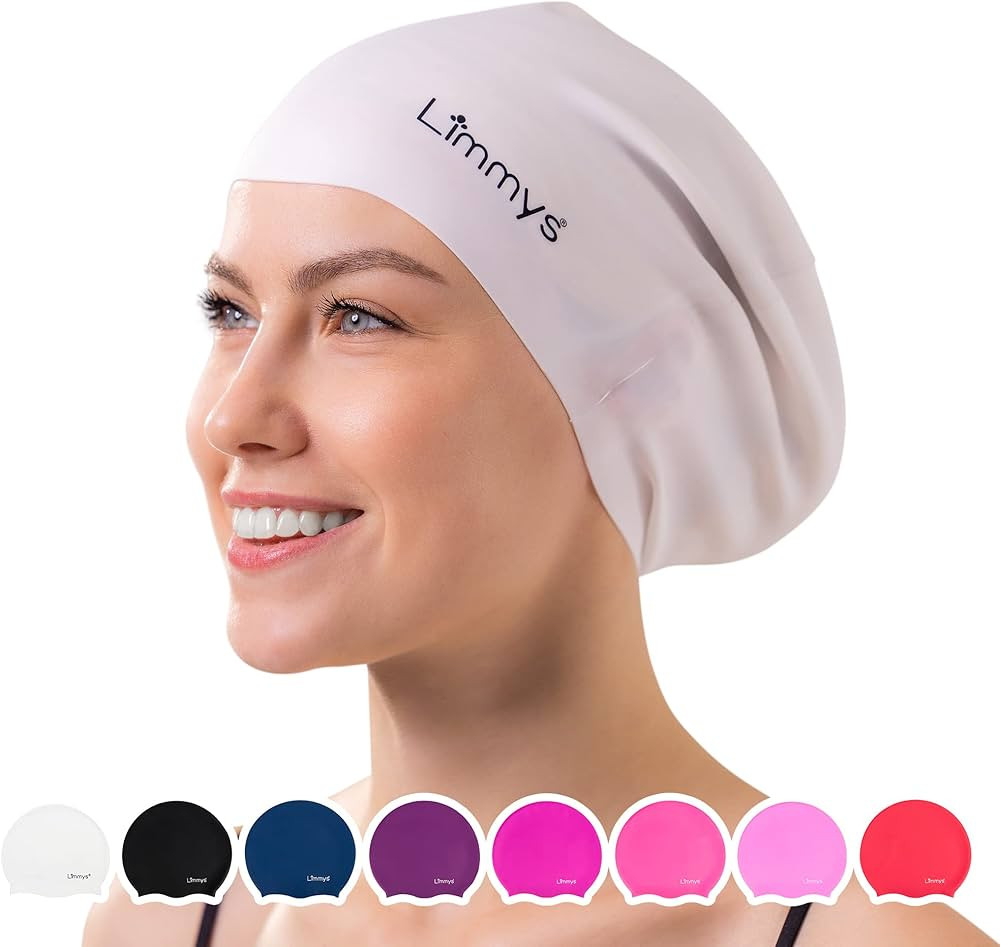 Limmys Adult Long Hair Swimming Cap - 100% Silicone Swim Caps for Men and Women - Premium Quality... | Amazon (US)