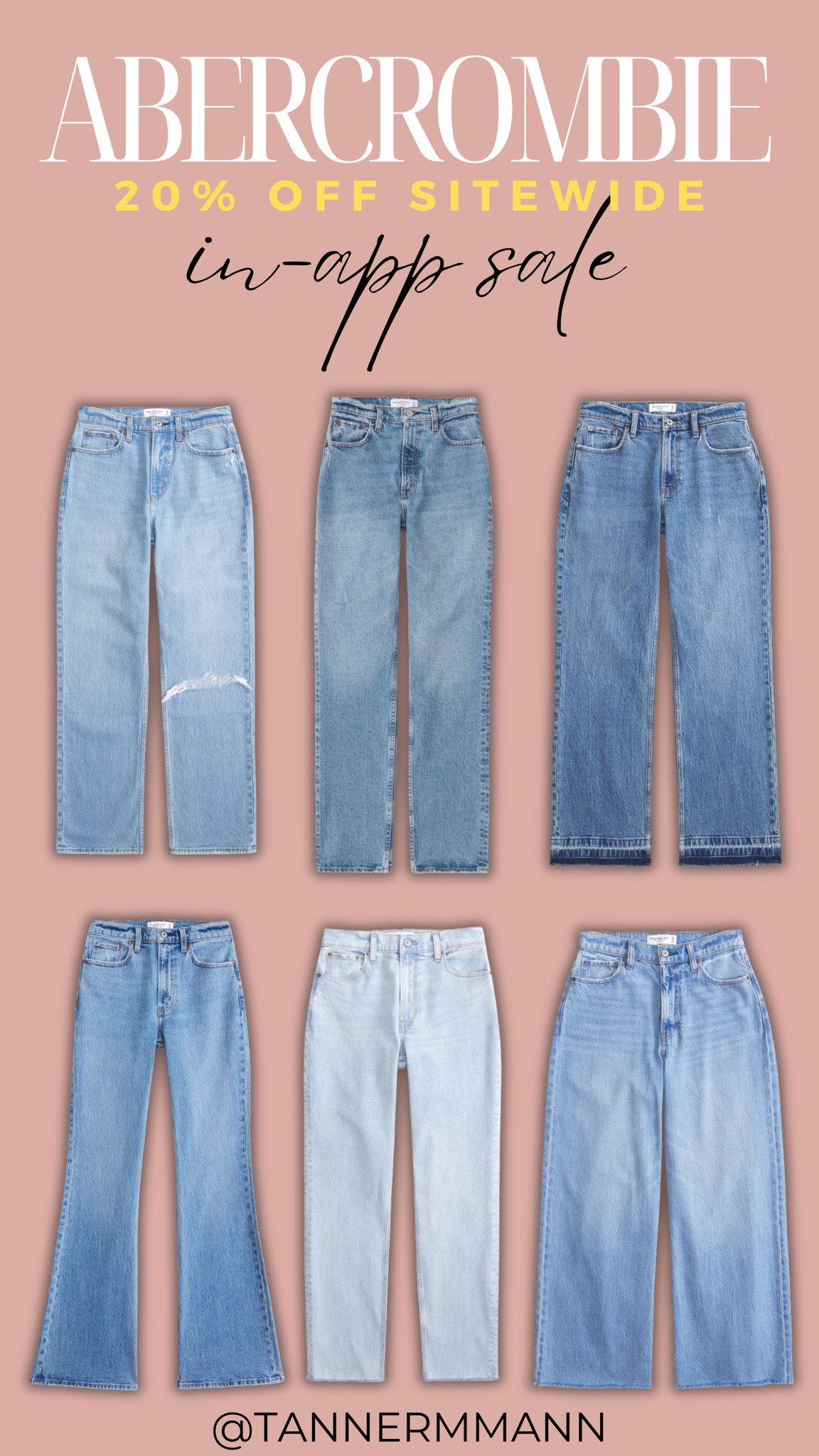 Abercrombie 20% Off Siteside with LTK In-App Sale Code “AFLTK" #jeans

#LTKFallSale #LTKStyleTip