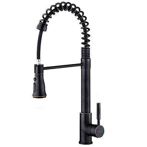 SOKA Kitchen Faucet Oil Rubbed Bronze Commercial Kitchen Sink Faucet with Pull Down Sprayer Kitchen  | Amazon (US)