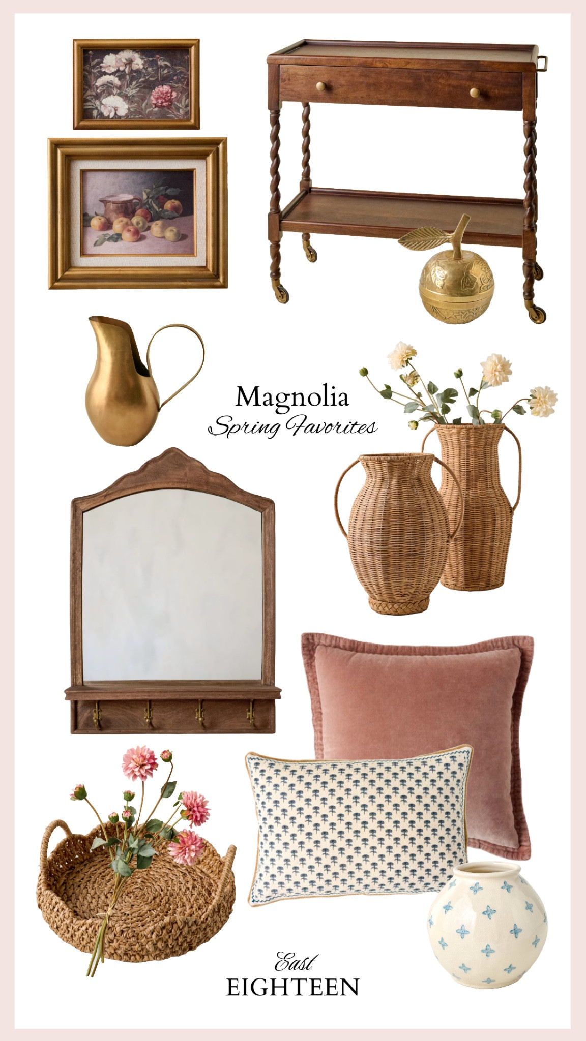 So many beautiful pieces in the new spring line for Magnolia!  We are loving the woven textures, dark wood and amazing florals.

#magnolia #magnoliahome #springdecor #fauxflorals

#LTKSeasonal #LTKHome #LTKSaleAlert